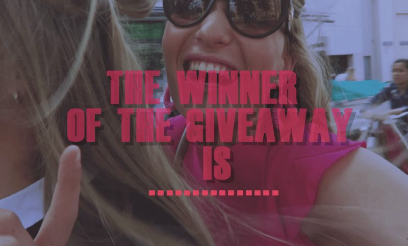 giveaway winner!!!!